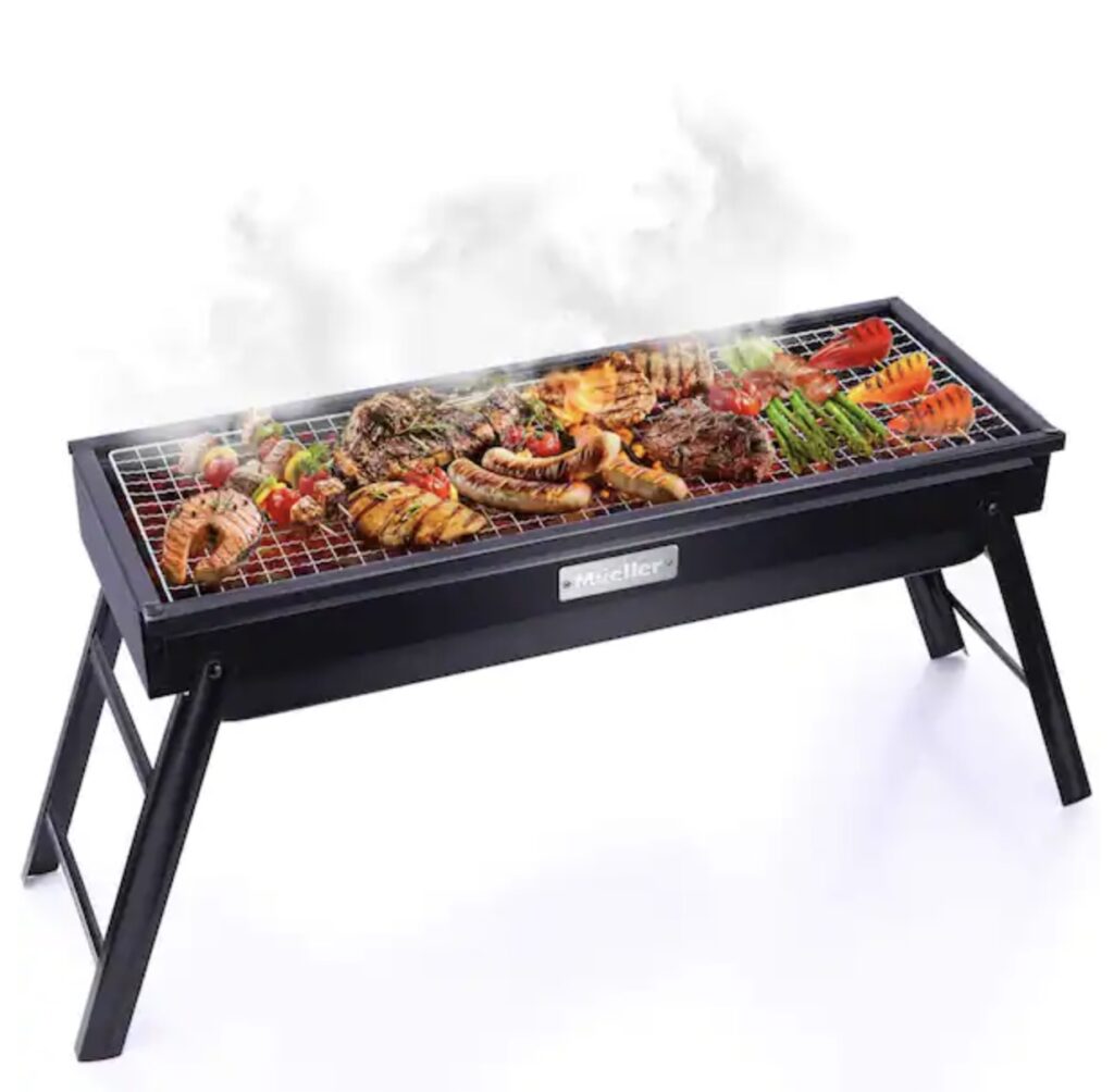 Mueller Portable Charcoal Grill stock photo