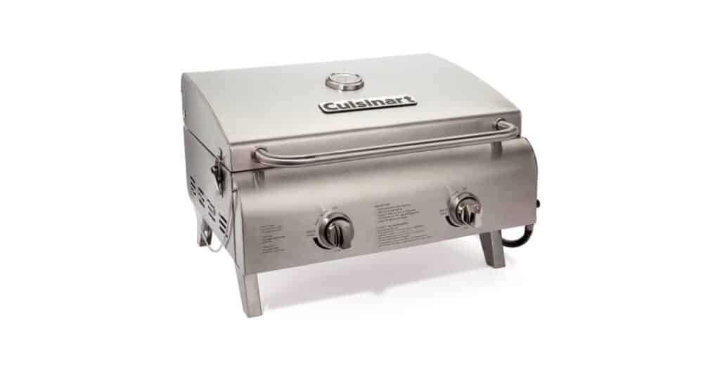 Cuisinart Chef's Style Stainless Tabletop Grill stock photo