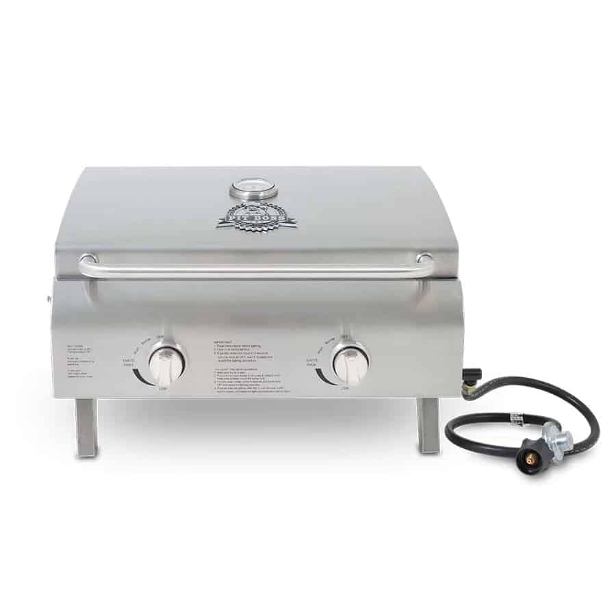 Pit Boss Grills 75275 Stainless Steel Two-Burner Portable Grill stock photo